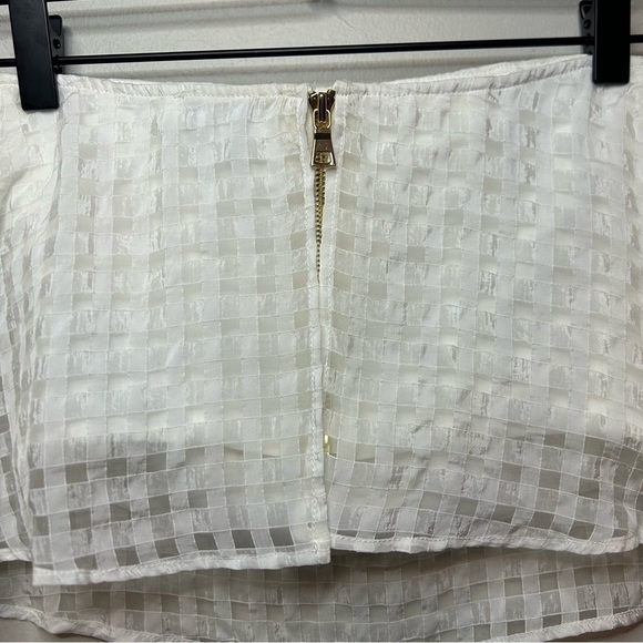 Show Me Your Mumu Window Pane White Checkered Women's Crop Top - Picture 6 of 8